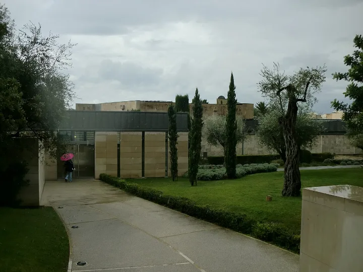 The gardens of the Marc Chagall National Museum in Nice