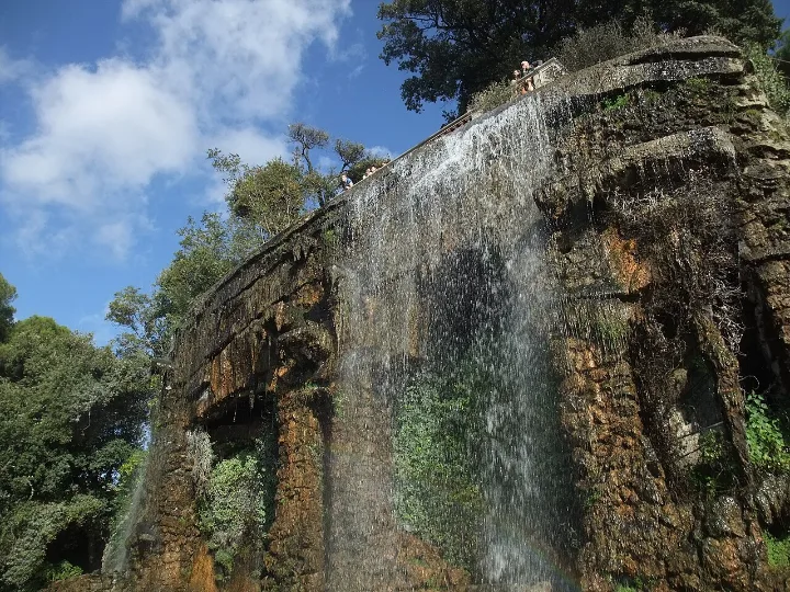 The waterfall on Castle Hill in Nice